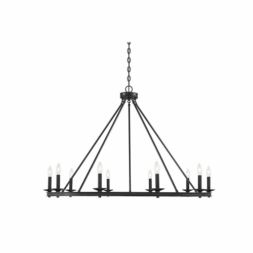 Savoy House Middleton 10-LT Chandelier - Matte Black - 1-310-10-89