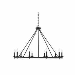 Savoy House Middleton 10-LT Chandelier - Matte Black - 1-310-10-89