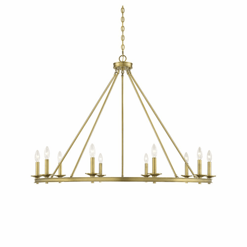 Savoy House Middleton 10-LT Chandelier - Warm Brass - 1-310-10-322
