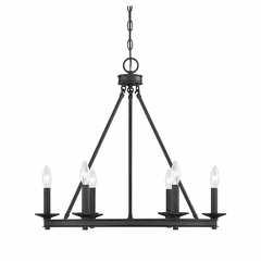 Savoy House Middleton 6-LT Chandelier - Matte Black - 1-307-6-89