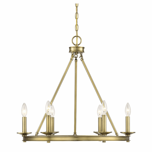 Savoy House Middleton 6-LT Chandelier - Warm Brass - 1-307-6-322