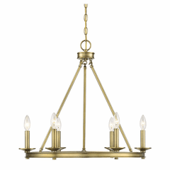 Savoy House Middleton 6-LT Chandelier - Warm Brass - 1-307-6-322
