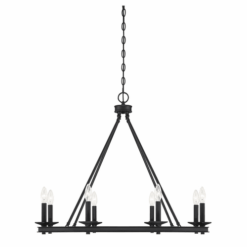 Savoy House Middleton 8-LT Chandelier - Matte Black - 1-308-8-89