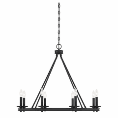 Savoy House Middleton 8-LT Chandelier - Matte Black - 1-308-8-89