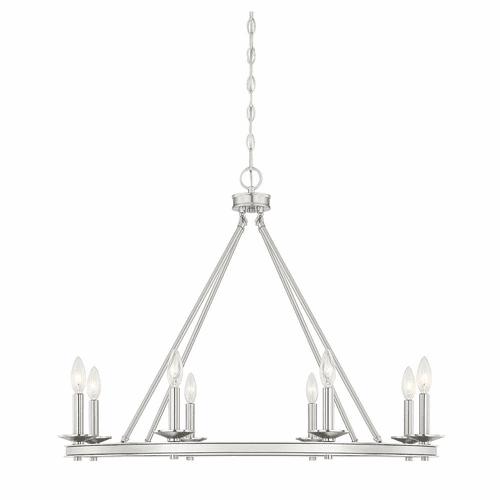 Savoy House Middleton 8-LT Chandelier - Satin Nickel - 1-308-8-SN