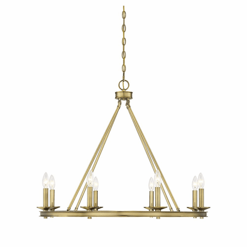 Savoy House Middleton 8-LT Chandelier - Warm Brass - 1-308-8-322