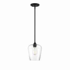 Savoy House Octave 1-LT Black Mini Pendant - 7-4036-1-BK