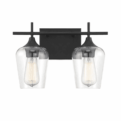 Savoy House Octave 2-LT Bath Bar - Black - 8-4030-2-BK