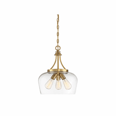 Savoy House Octave 3-LT Pendant - Warm Brass - 7-4034-3-322
