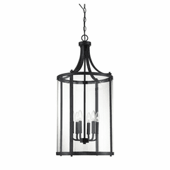 Savoy House Penrose 6-LT Foyer Lantern - Black - 7-1041-6-BK