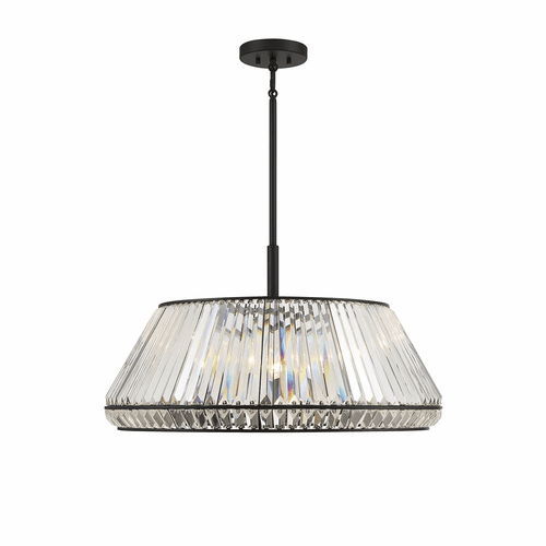 Savoy House Pyramid 6-Light Pendant - Matte Black - 7-1610-6-89