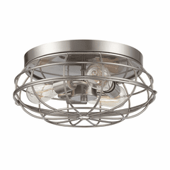 Savoy House Scout 15 Inch Flush Mount - Satin Nickel - 6-8074-15-SN