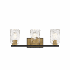 Savoy House Sidney 3-LT Bath Vanity Light - Matte Black w/Brass - 8-1720-3-143 Savoy House Sidney 3-LT Bath Vanity Light - Matte Black w/Brass - 8-1720-3-143