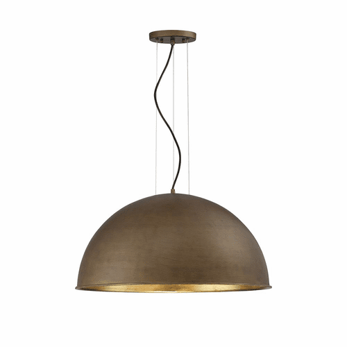 Savoy House Sommerton 3-LT Pendant - Rubbed Bronze w/ Gold Leaf - 7-5014-3-84