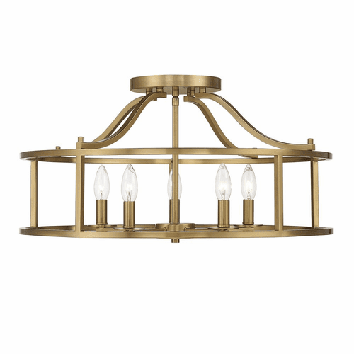 Savoy House Stockton 5-Light Ceiling Light - Brass - 6-1679-5-322