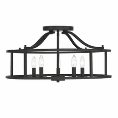 Savoy House Stockton 5-Light Ceiling Light - Matte Black - 6-1679-5-89