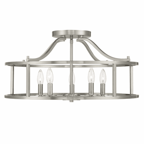 Savoy House Stockton 5-Light Ceiling Light - Satin Nickel - 6-1679-5-SN