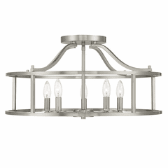 Savoy House Stockton 5-Light Ceiling Light - Satin Nickel - 6-1679-5-SN
