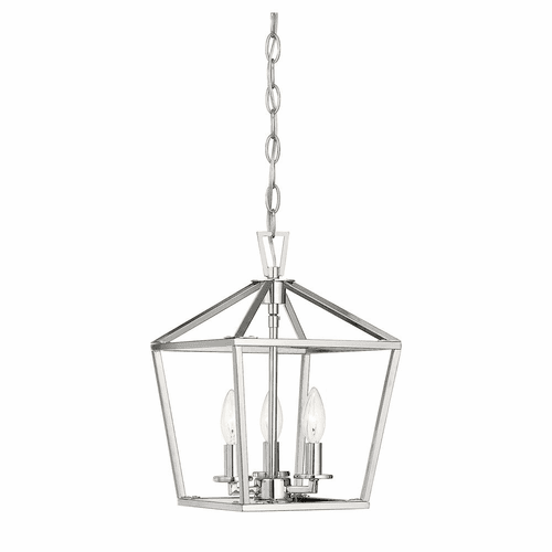 Savoy House Townsend 3-LT Foyer Lantern - Polished Nickel - 3-320-3-109