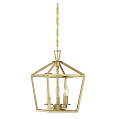 Savoy House Townsend 3-LT Foyer Lantern - Warm Brass - 3-320-3-322 Savoy House Townsend 3-LT Foyer Lantern - Warm Brass - 3-320-3-322