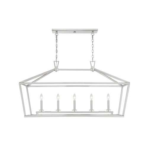 Savoy House Townsend 5-LT Linear Chandelier - Satin Nickel - 1-324-5-SN