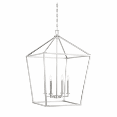 Savoy House Townsend 6-LT Foyer Lantern - Satin Nickel - 3-322-6-SN