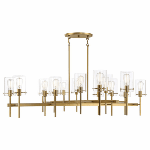 Savoy House Vista 16-Light Chandelier - Burnished Brass - 1-1800-16-171
