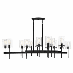 Savoy House Vista 16-Light Chandelier - Matte Black - 1-1800-16-89