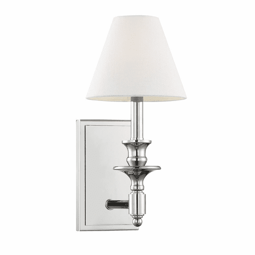 Savoy House Washburn 1-LT Sconce - Polished Nickel - 9-0700-1-109
