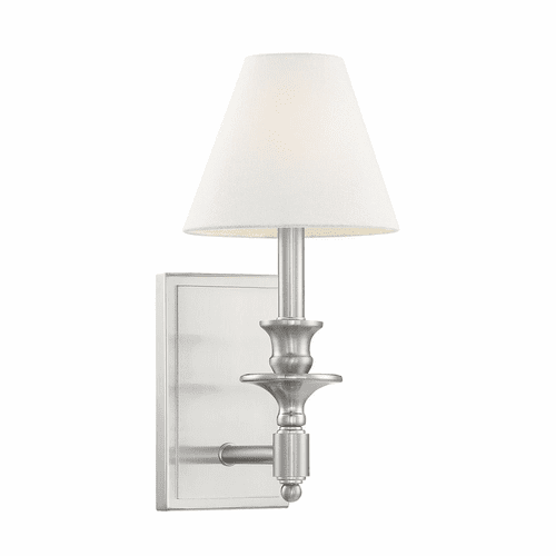 Savoy House Washburn 1-LT Sconce - Satin Nickel - 9-0700-1-SN