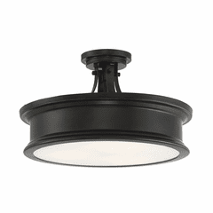 Savoy House Watkins 3-LT Bronze Semi Flush - Classic Bronze - 6-134-3-44