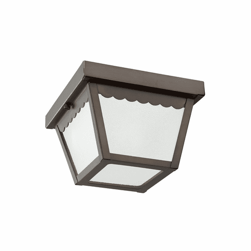 Sea Gull 1-LT Outdoor Ceiling Flush Mount - Antique Bronze - 75467-71