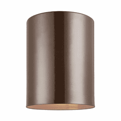 Sea Gull 1-LT Outdoor Ceiling Flush Mount - Bronze - 7813801-10