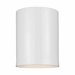 Sea Gull 1-LT Outdoor Ceiling Flush Mount - White - 7813801-15