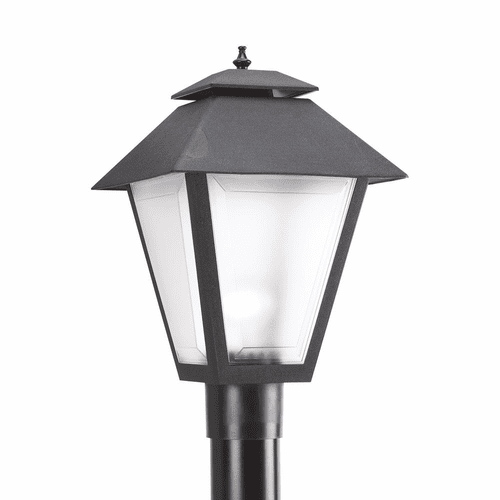 Sea Gull 1-LT Outdoor Post Lantern - Black - 82065-12