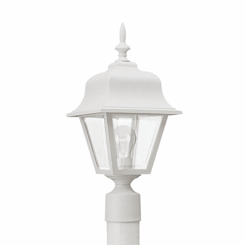 Sea Gull 1-LT Outdoor Post Lantern - White - 8255-15