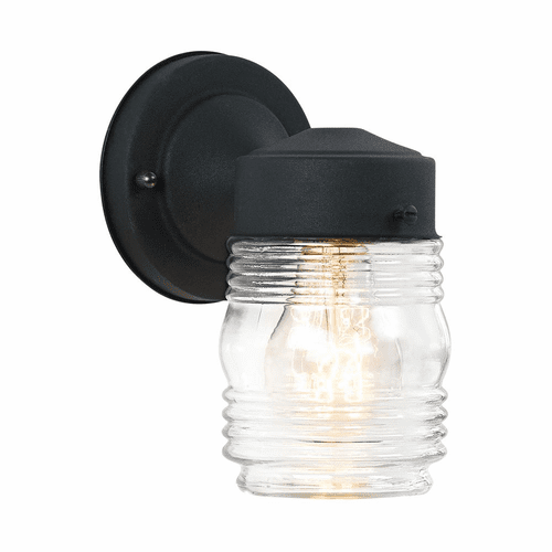 Sea Gull 1-LT Outdoor Wall Lantern - Black - 8550-12