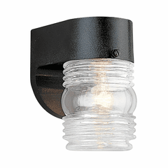 Sea Gull 1-LT Outdoor Wall Lantern - Black - 8750-12