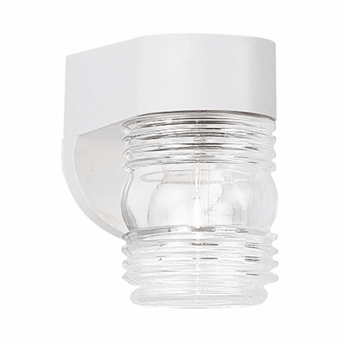 Sea Gull 1-LT Outdoor Wall Lantern - White - 8750-15