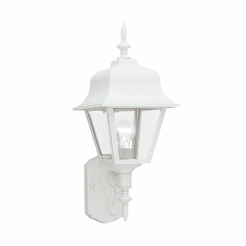 Sea Gull 1-LT Outdoor Wall Lantern - White - 8765-15