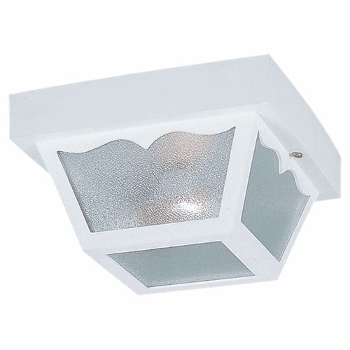 Sea Gull 2-LT Outdoor Ceiling Flush Mount - White - 7569-15