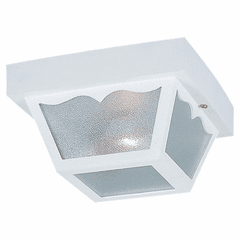 Sea Gull 2-LT Outdoor Ceiling Flush Mount - White - 7569-15