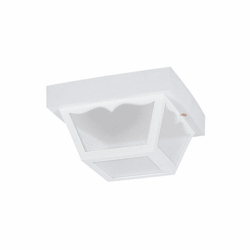 Sea Gull 2-LT Outdoor Ceiling Flush Mount - White - 7569EN3-15