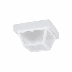 Sea Gull 2-LT Outdoor Ceiling Flush Mount - White - 7569EN3-15