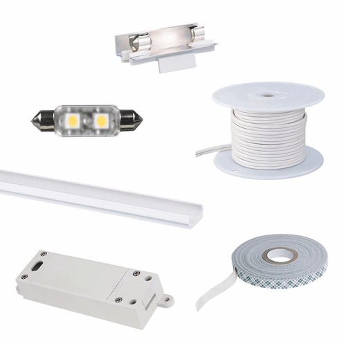 Sea Gull 2700K Lx LED Festoon Kit White - 98694S-15