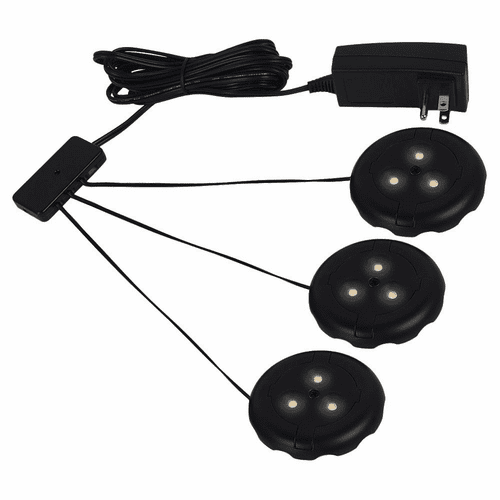 Sea Gull 3-LT LED Disk Kit 3000K - Black - 98863SW-12