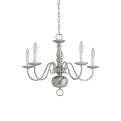 Sea Gull 5-LT Chandelier - Brushed Nickel - 3410-962 Sea Gull 5-LT Chandelier - Brushed Nickel - 3410-962