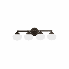 Sea Gull Academy 4-LT Wall/Bath Light - Heirloom Bronze - 44439-782 Sea Gull Academy 4-LT Wall/Bath Light - Heirloom Bronze - 44439-782