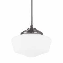 Sea Gull Academy Large 1-LT Pendant - Brushed Nickel - 65438-962 Sea Gull Academy Large 1-LT Pendant - Brushed Nickel - 65438-962