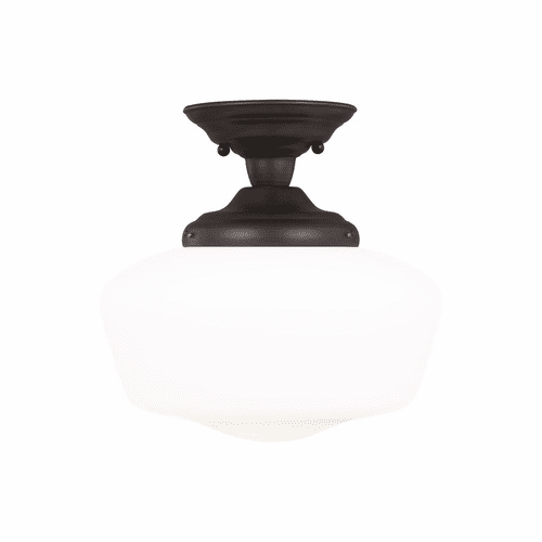Sea Gull Academy Large 1-LT Semi-Flush Mount - Bronze - 77437-710
